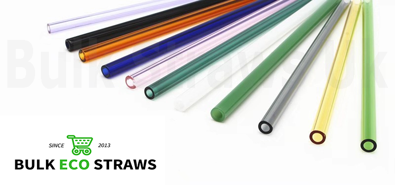 Glass 6mm Normal Clear - Glass Borosilicate Bulk Eco Straws - 180mm x 6mm
